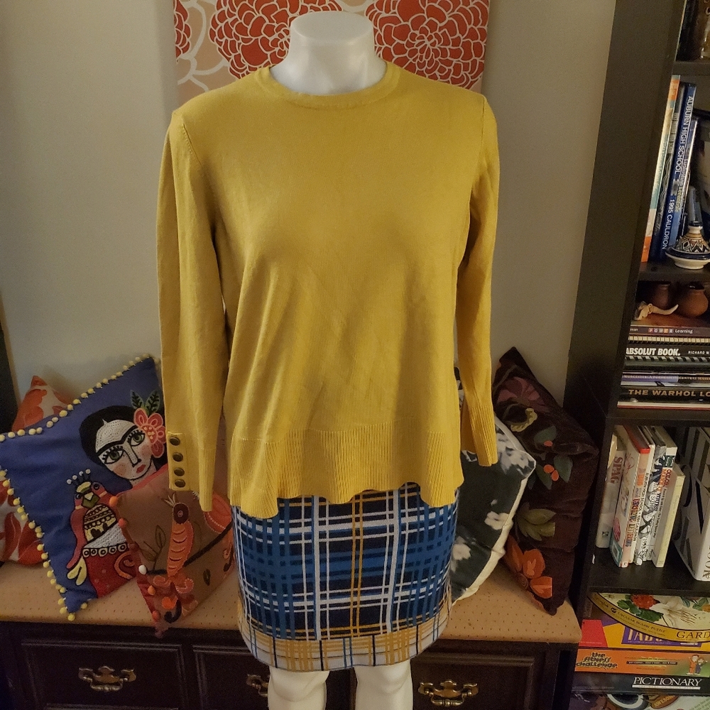 Grace Goldenrod Top with Button Detail